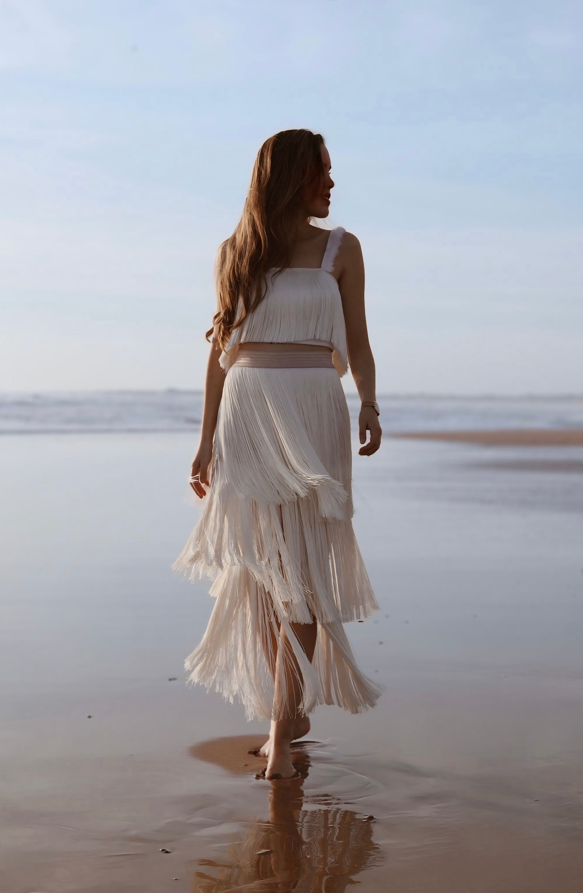 Falda Malena Marfil