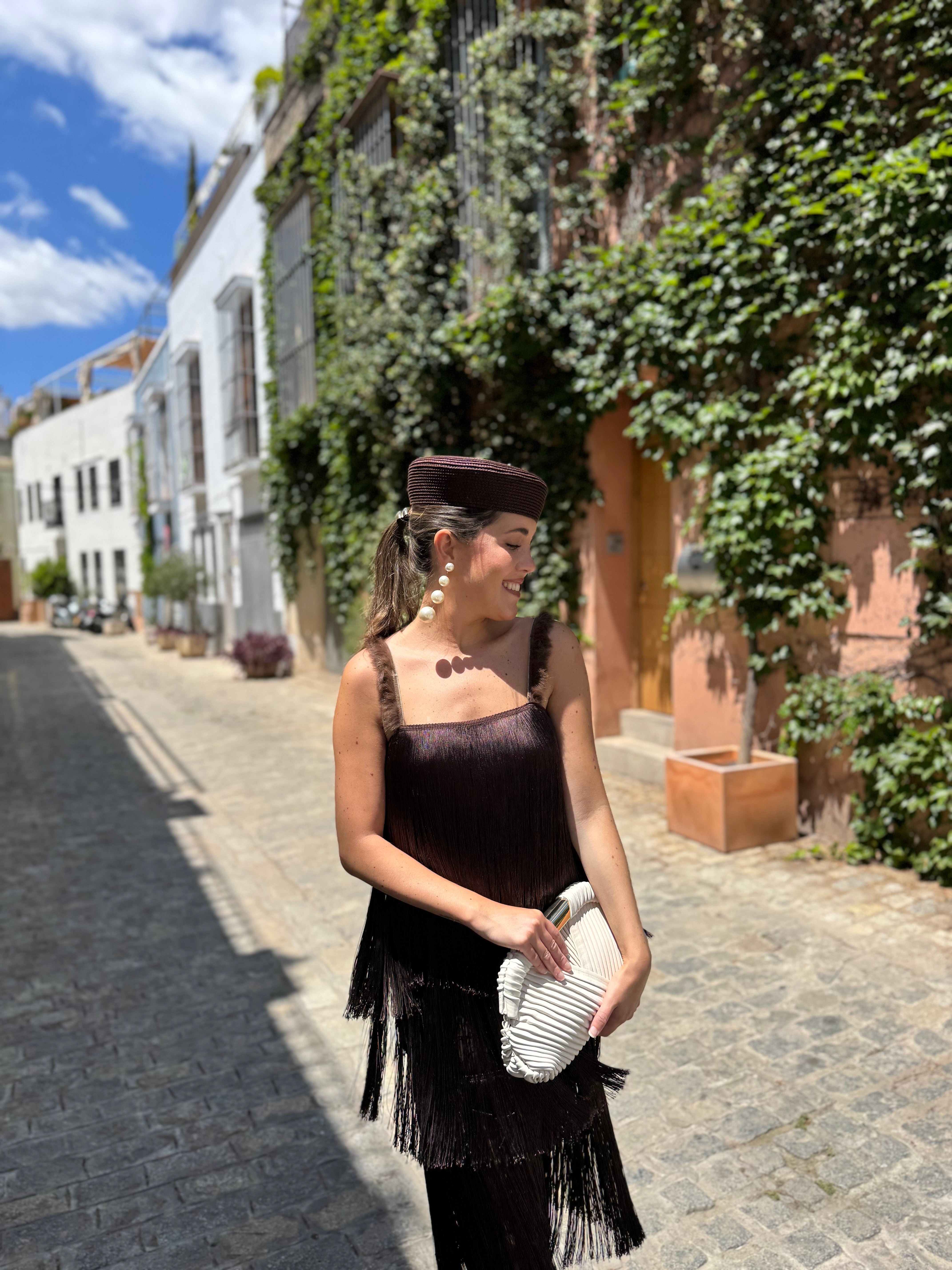 Top Audrey Marrón