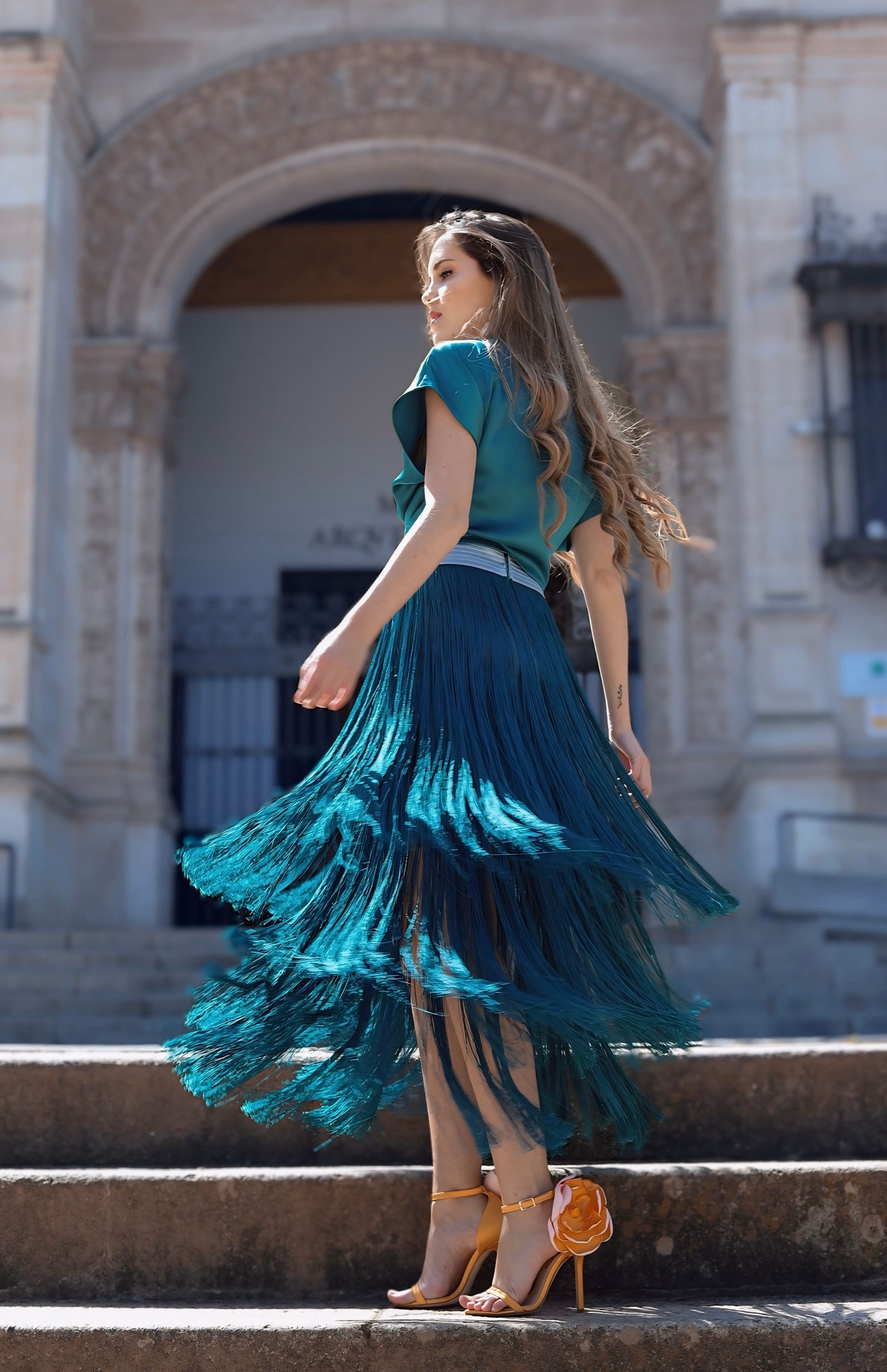 Falda Bela Esmeralda