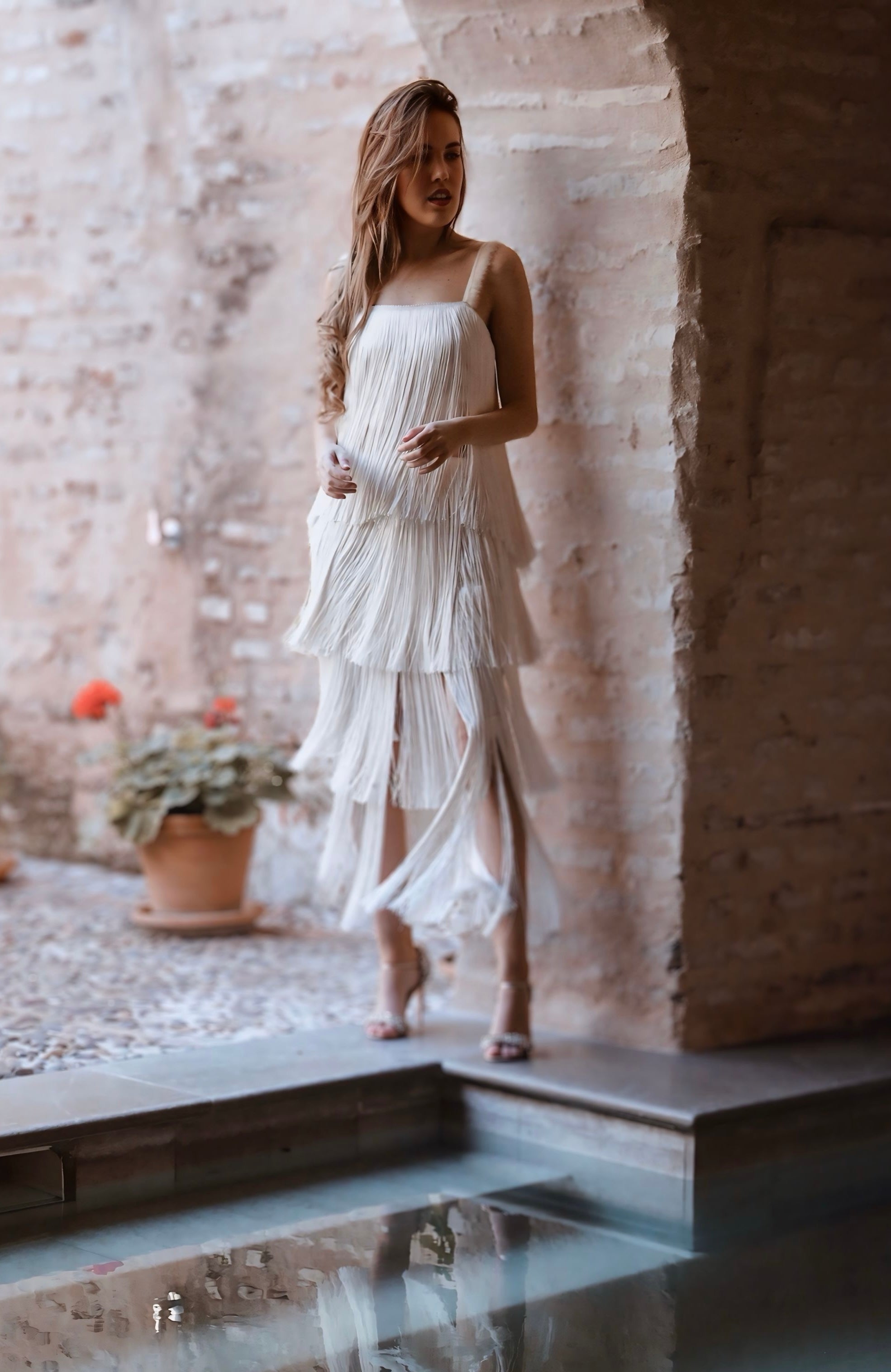 Falda Malena Marfil