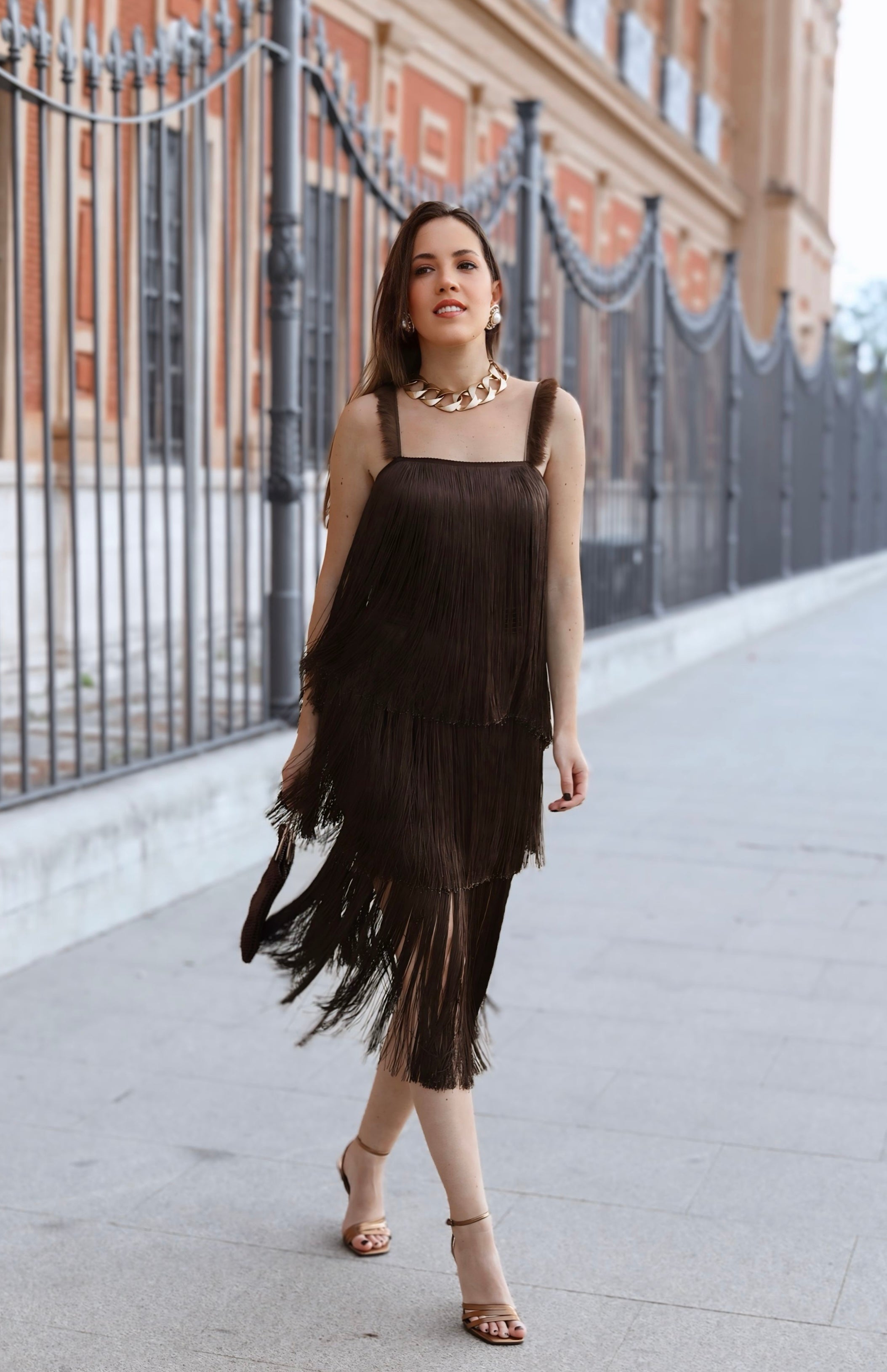 Falda Audrey Marrón