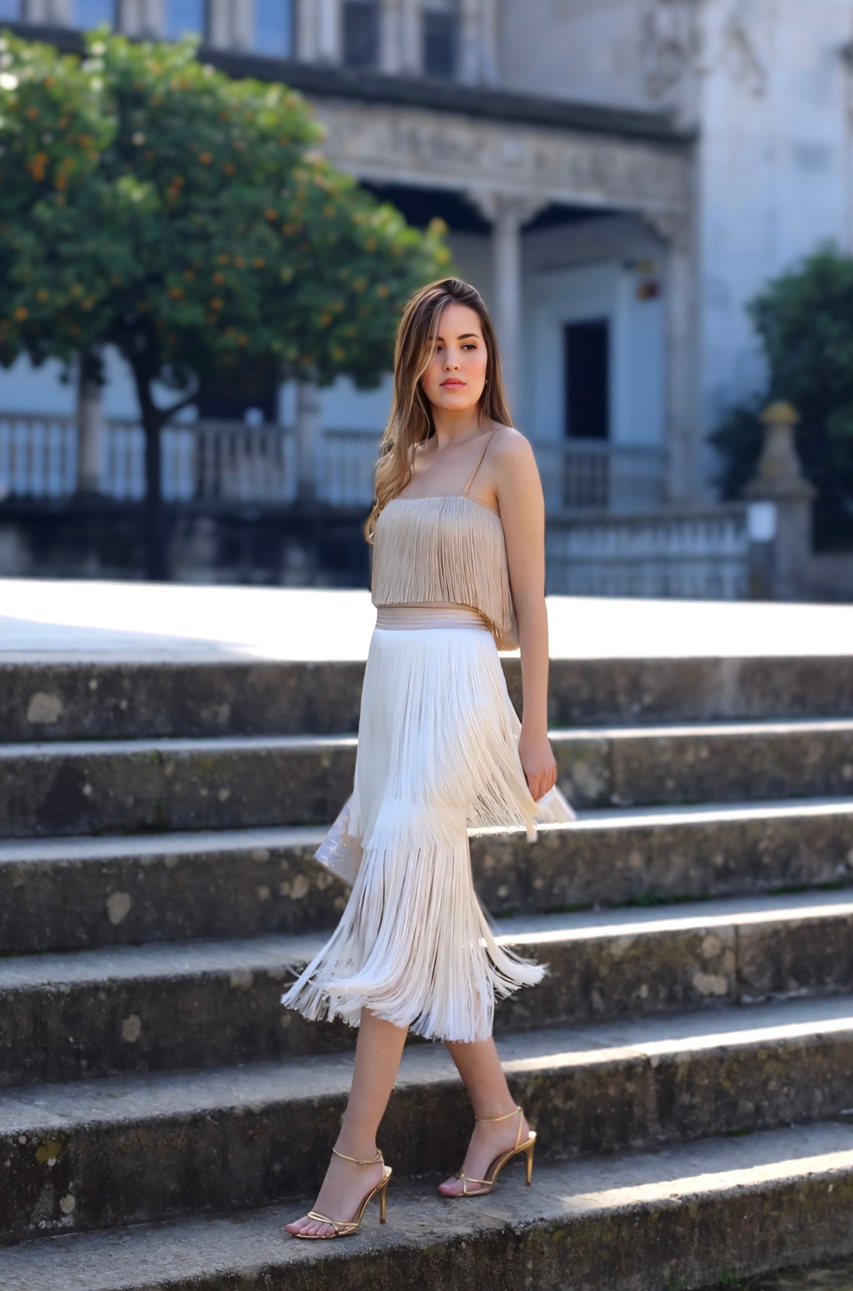 Falda Audrey Marfil