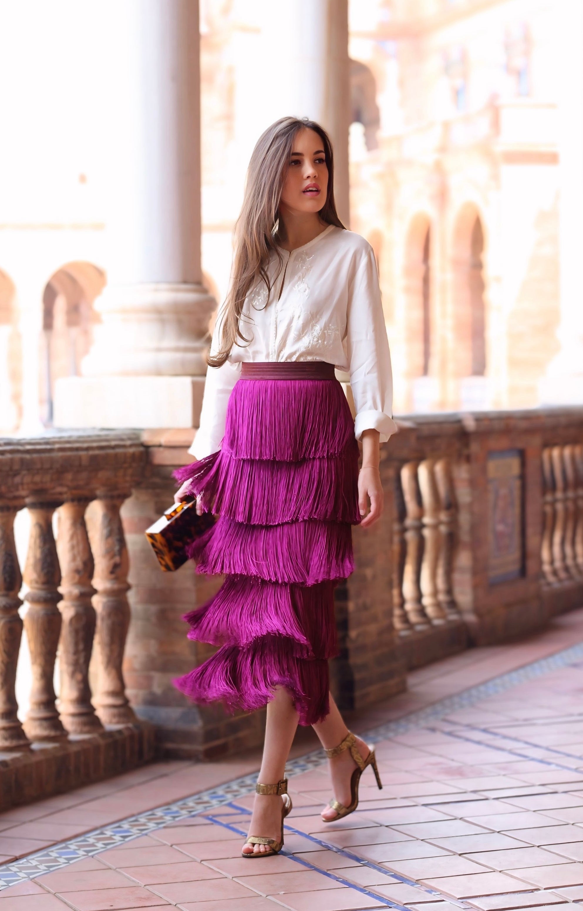 Falda Alma Buganvilla