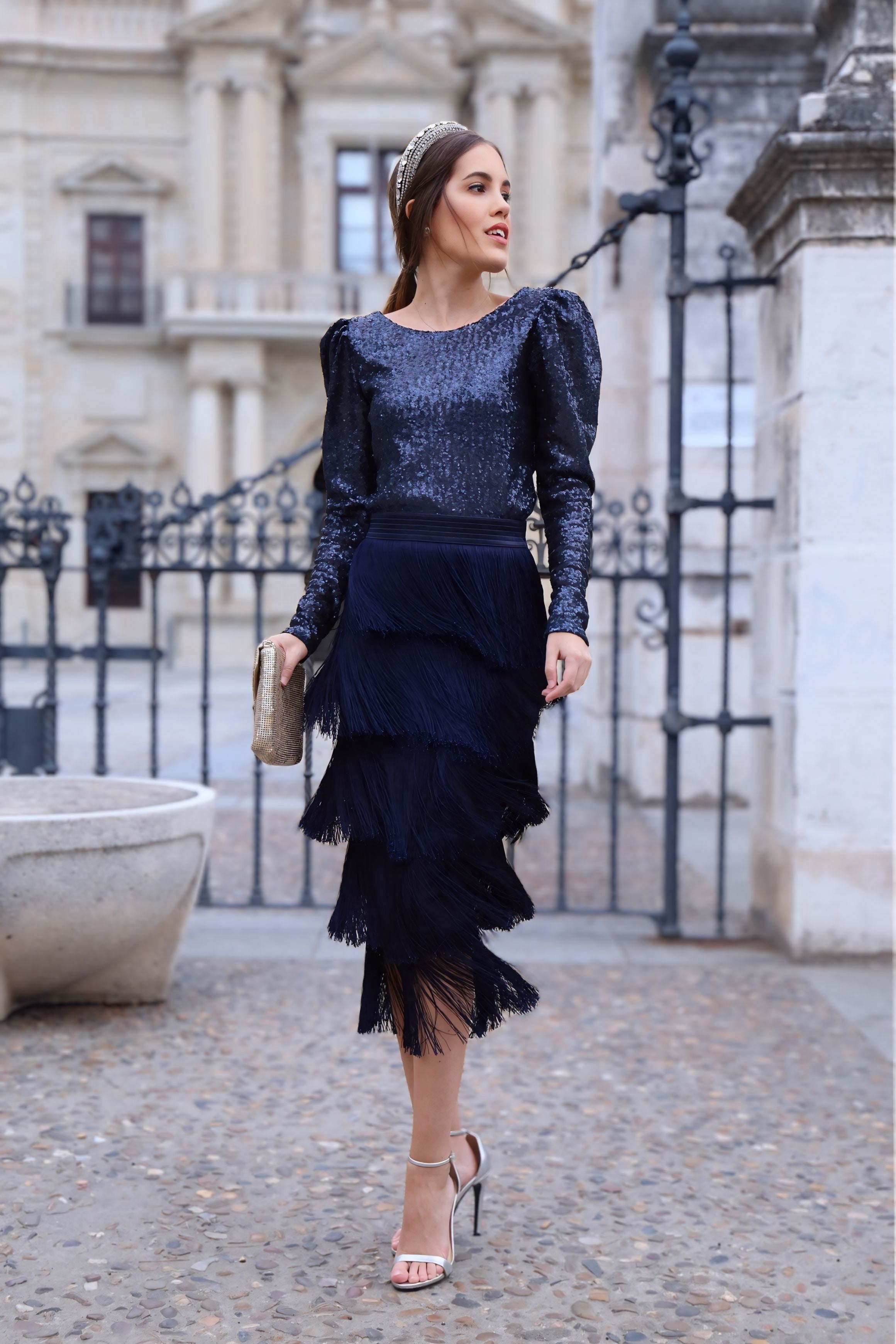 Falda Alma Azul Marino