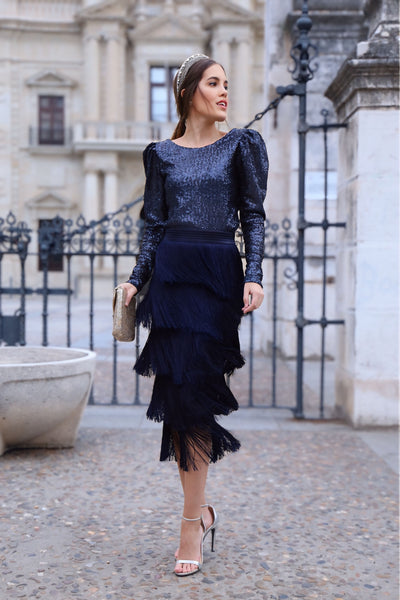 Falda Alma Azul Marino