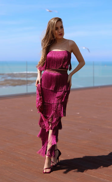 Falda Bruna Buganvilla