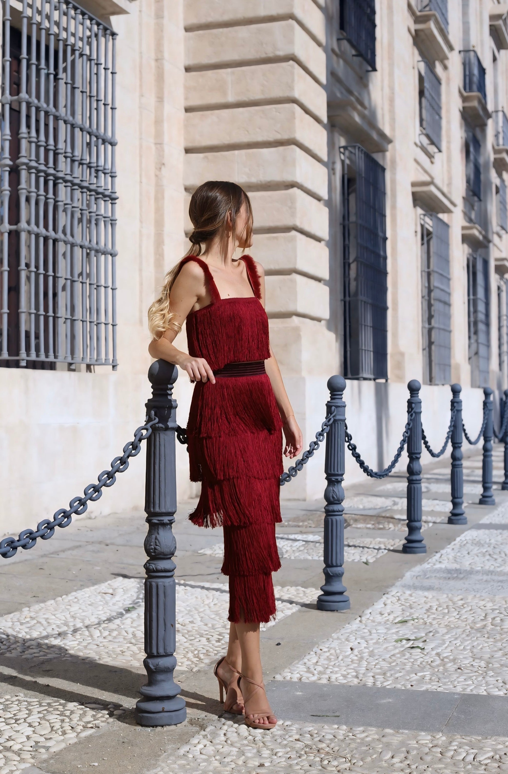 Falda Alma Rojo Vino