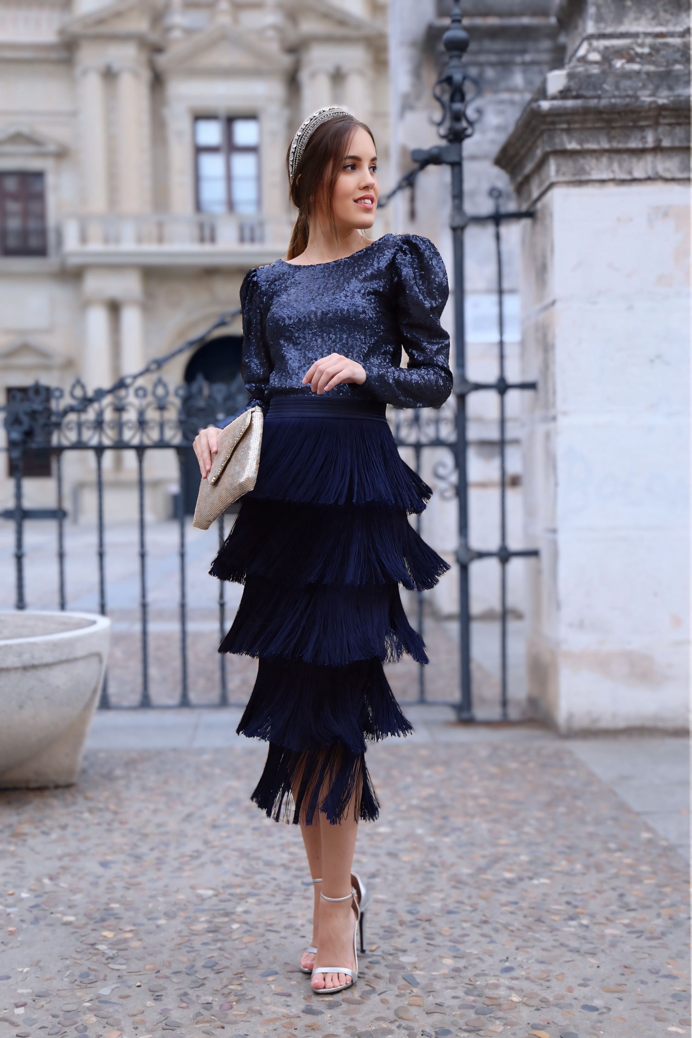 Falda Alma Azul Marino