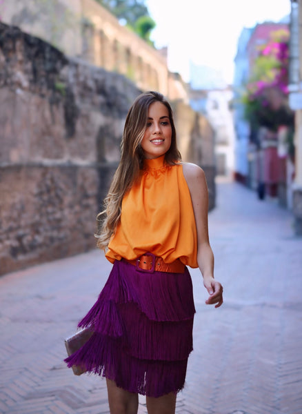 Falda Mara Buganvilla