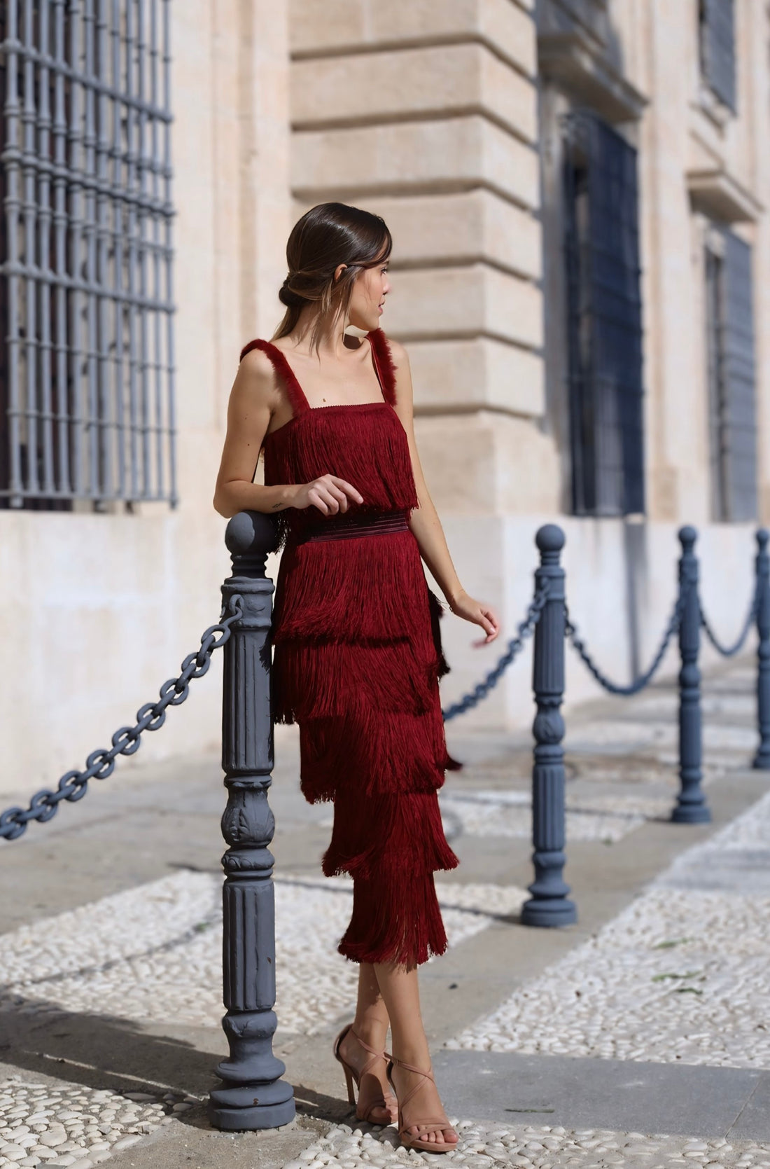 Falda Alma Rojo Vino
