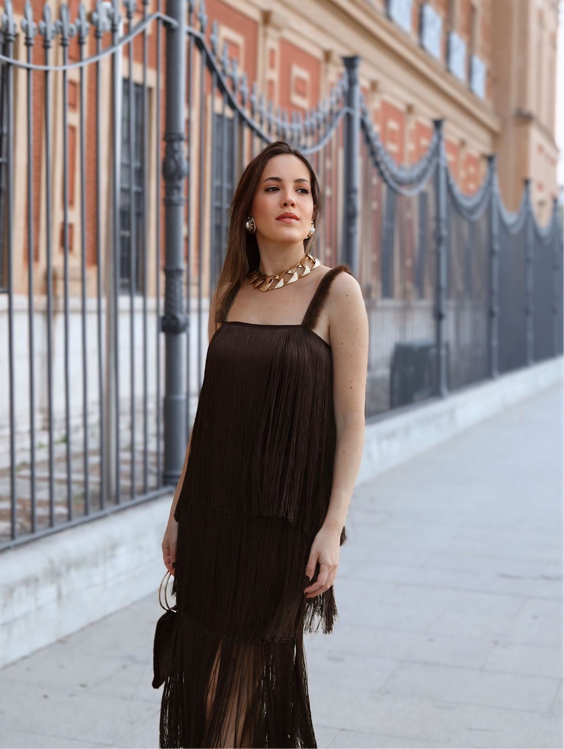 Top Audrey Marrón