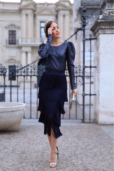 Falda Alma Azul Marino