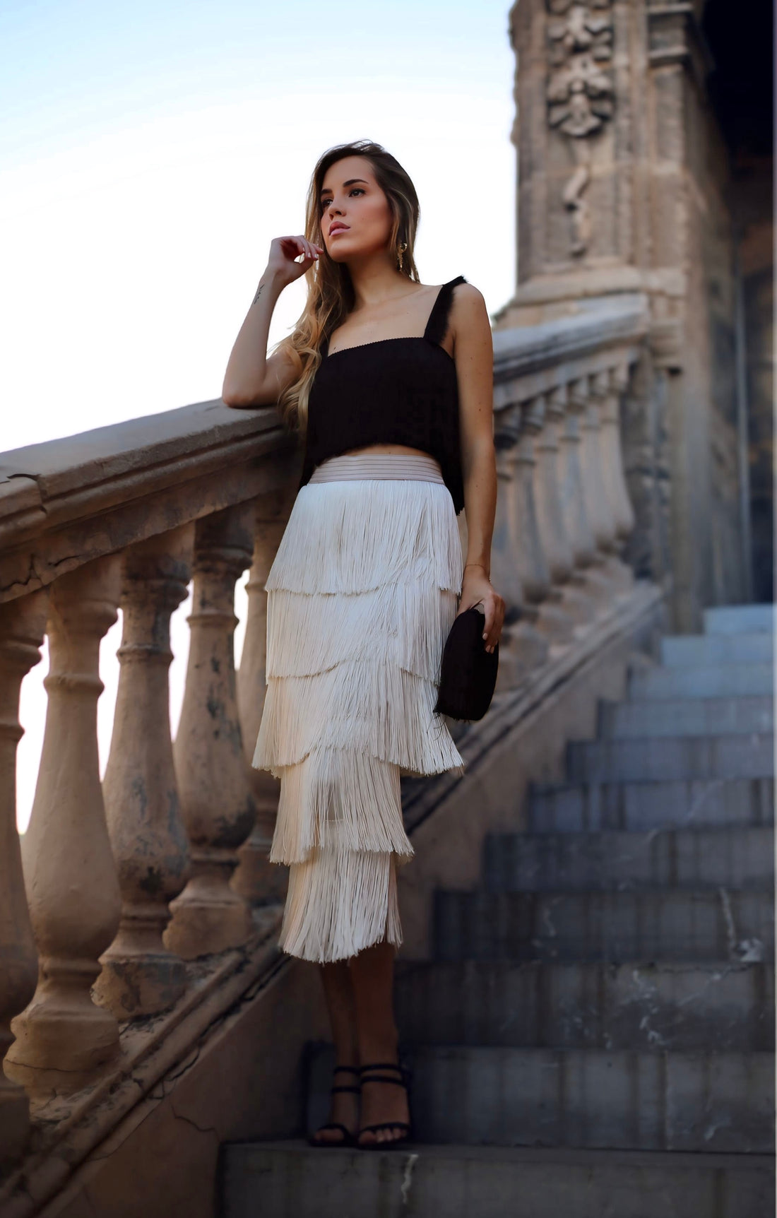 Falda Alma Marfil